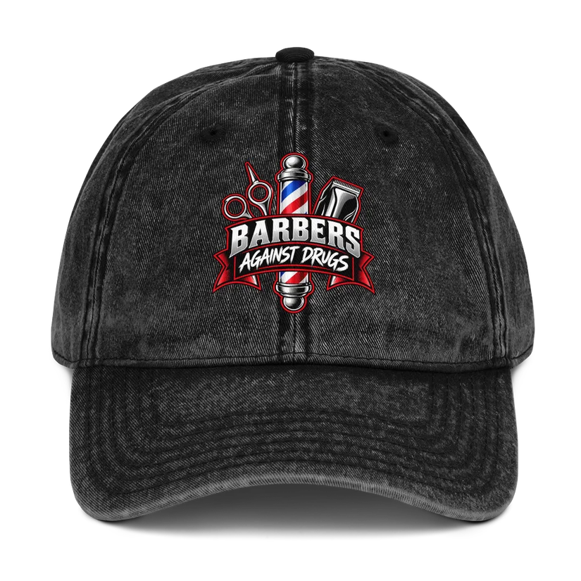 Vintage Barbers Against Drugs hat